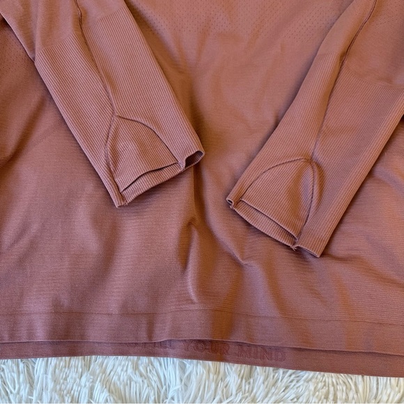 lululemon Swiftly Tech Women’s Long Sleeve Tee Spiced Chai Size: 16 - Picture 6 of 8